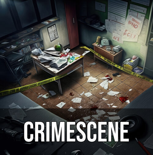 Crimescene [tension, forensic, underscore]